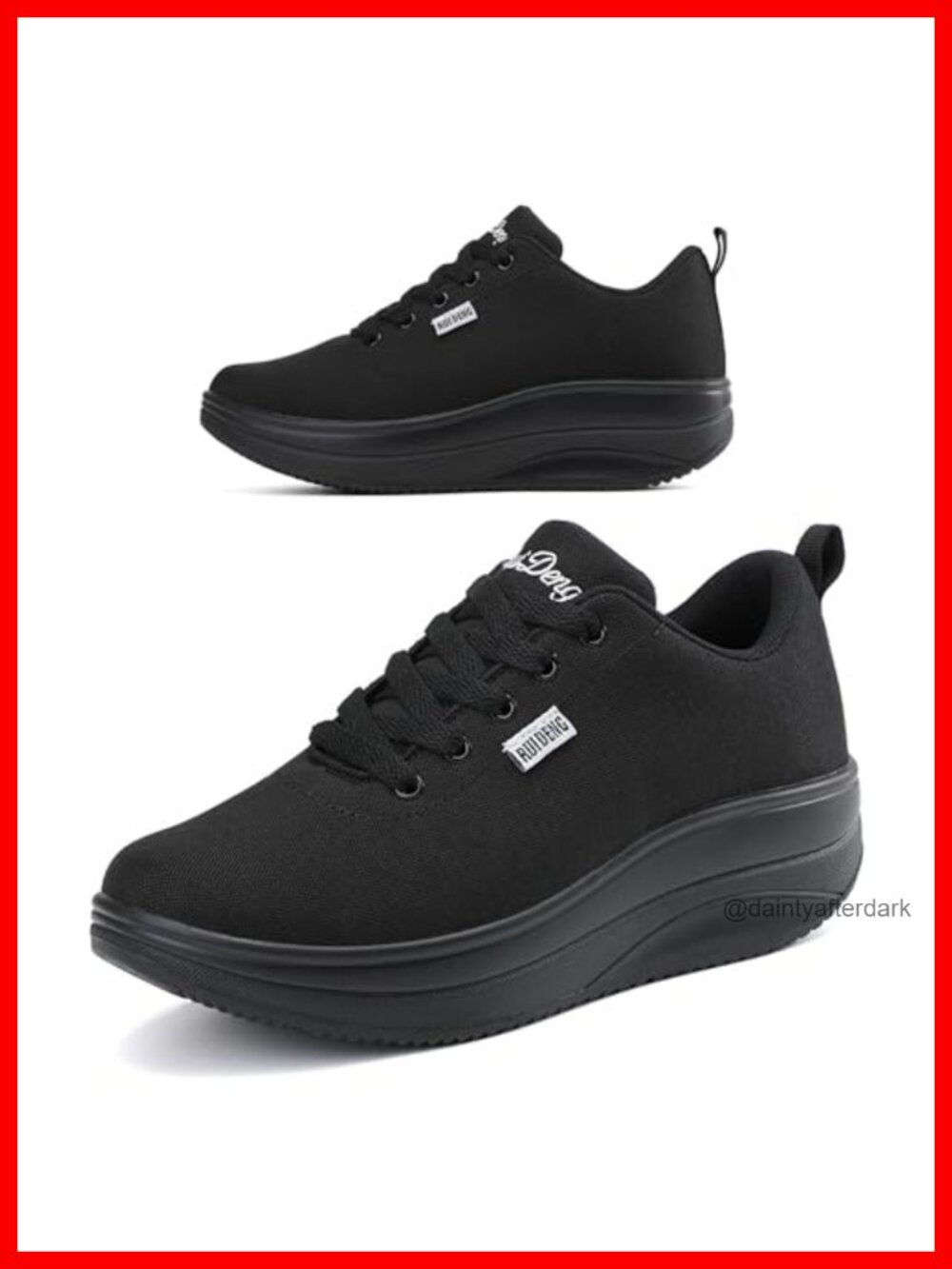 Platform Sneakers for Women Slip Resistant Work Shoes Comfortable 2 Inch Wedge